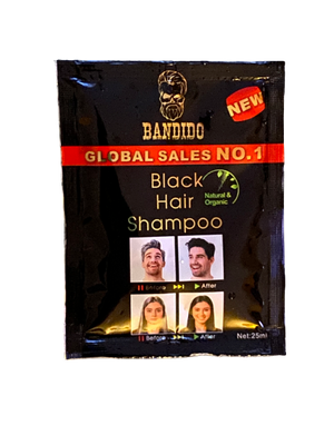 Bandido Natural and Organic Black Hair Shampoo 25 ml