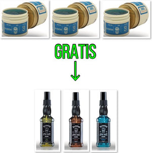 Bandido Haar Wax Nr.5 -3 Stuks 125ml + 3x Cologne Gratis